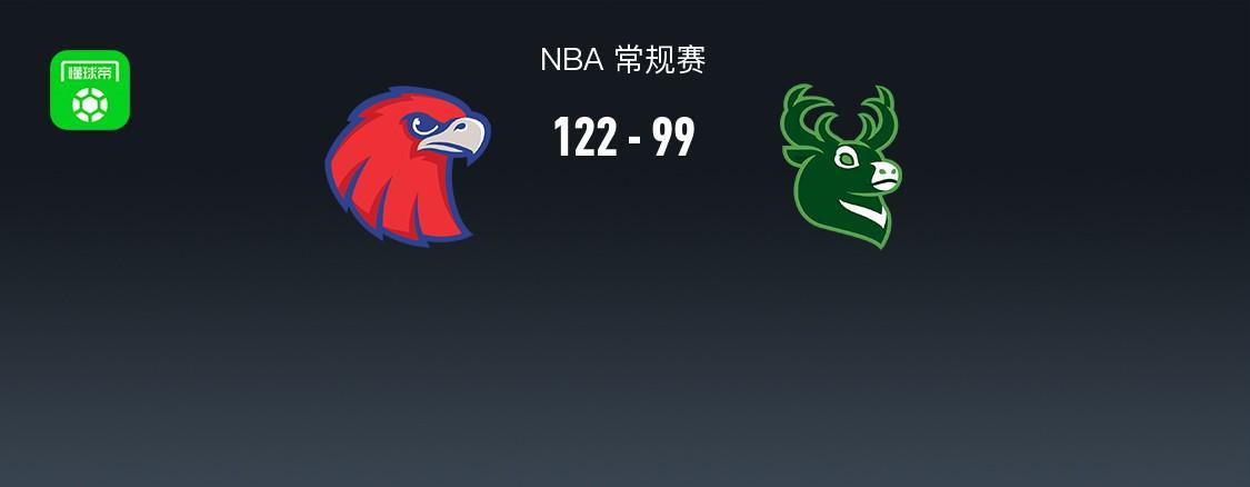乐鱼体育官方入口-NBA战报：老鹰122-99大胜雄鹿取NBA9连胜，CJ-麦科勒姆30+3+2
